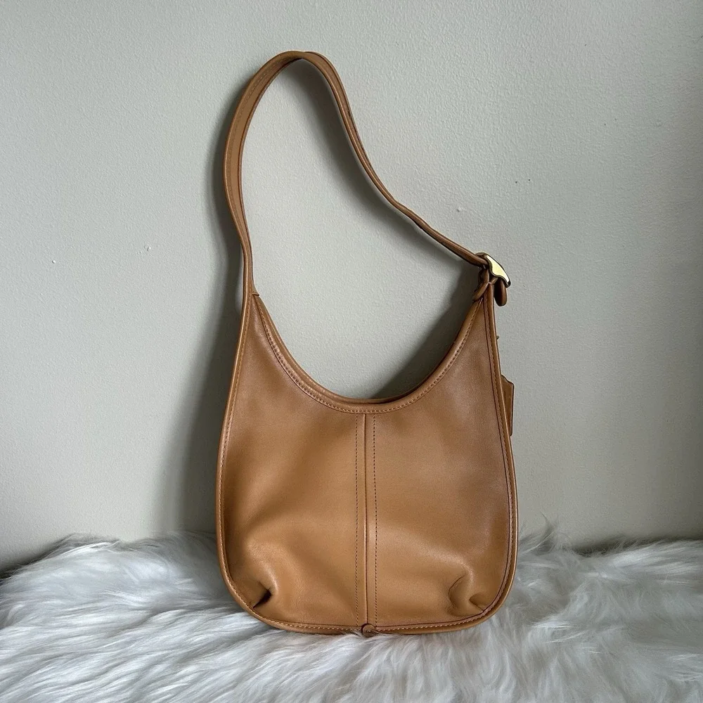 Coach Ergo Tan Natural Leather Shoulder Bag C2265 Good Condition